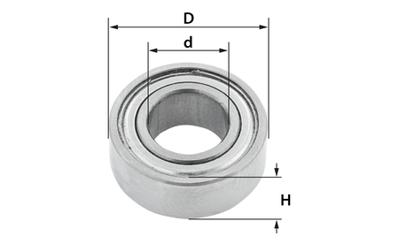 Kugellager für Oberfräser Ø 14 mm - sautershop