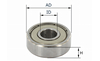 Ball bearing without ring Ø 16mm | d: 5.0 mm - sautershop