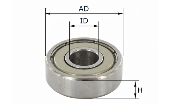 Kugellager für Oberfräser AD: 15,9mm ID: 6,35mm - sautershop