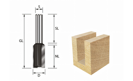 Nutfräser HW (HM) D15 - sautershop