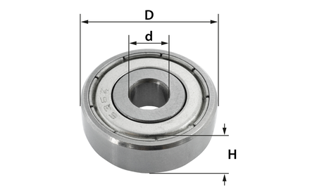 Kugellager ohne Ring Ø 22 mm | d: 6 mm - sautershop