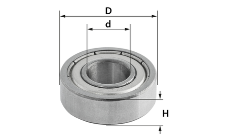 Kugellager für Oberfräser Ø 22 mm - sautershop