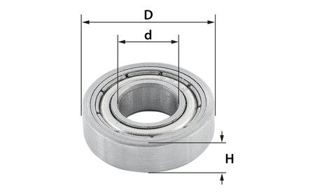 Kugellager für Oberfräser Ø 18 mm - sautershop