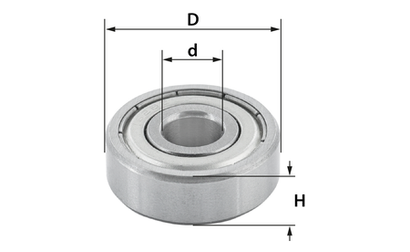 Kugellager für Oberfräser Ø 24 mm - sautershop