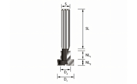 T-Nutfräser Set 3-teilig M5 - M6 - M8 - sautershop