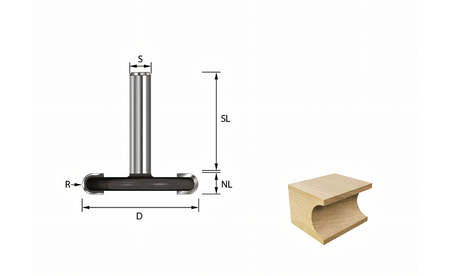 Rundungsfräser konkav - sautershop