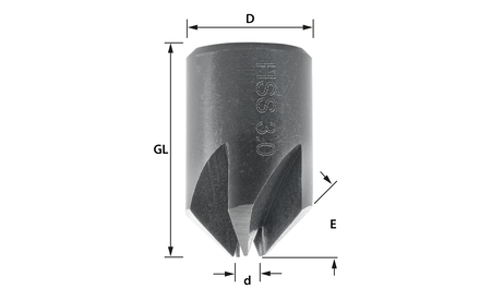 Aufsteckversenker HSS-G Ø 3 mm - sautershop