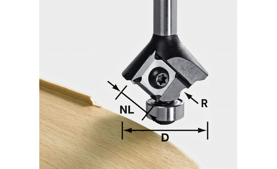 Wendeplatten-Abrundfräser HW S8 HW R3 D28 KL12,7OFK - sautershop