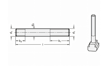 Stiftschraube M6 für T-Nutensteine - sautershop