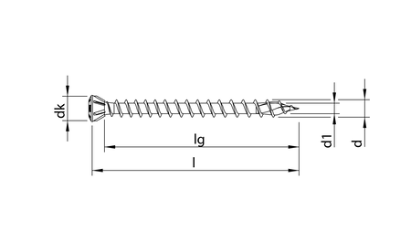 HECO-TOPIX-plus 3,5 x 40, Dielenschraube, Linsenkopf, T-Drive, VVG, A3K, 500 Stück HC-60294 1