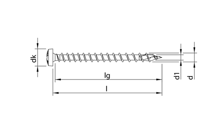 HECO-TOPIX-plus 4,5 x 40, Rundkopf, Pozi-Drive, VVG, A3K HC-60689 1