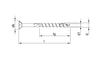 HECO-TOPIX-plus 3,0 x 35, Senkkopfschraube, T-Drive, TG, A3K, 1000 Stück HC-60144 1