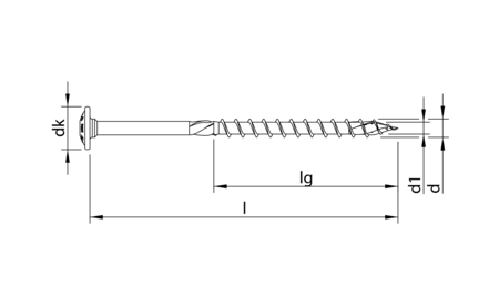 HECO-TOPIX-plus 6,0 x 120, Tellerkopfschraube, T-25, TG, A3K, 100 Stück HC-62279 1