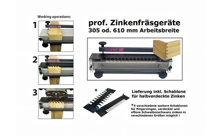 Zinkenfräsgerät FD300 Premium Set - sautershop