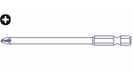 Pozidriv Bit PZ1 x 110 - sautershop