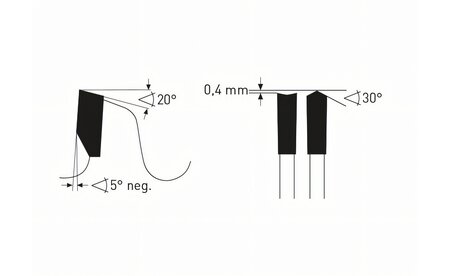 Kreissägeblatt HM für Querschnitt 250 x 3,2/2,2 x 30 mm, Z=48 - sautershop