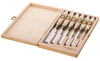 Two Cherries chisel set in wooden box, 6 pieces KI-1101000