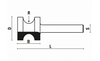 Halbstabfräser ohne Kugellager D 16,7 mm - sautershop