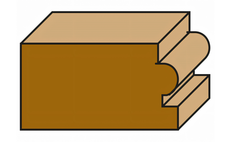 Halbstabfräser mit Kugellager D=28 mm, R 4,8 mm - sautershop