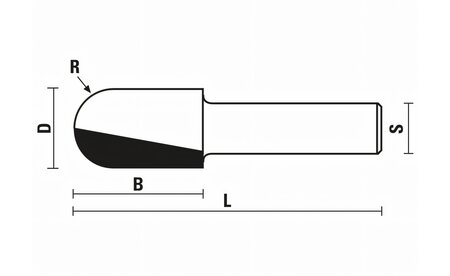 Hohlkehlfräser R 16 mm, D 32 mm - sautershop