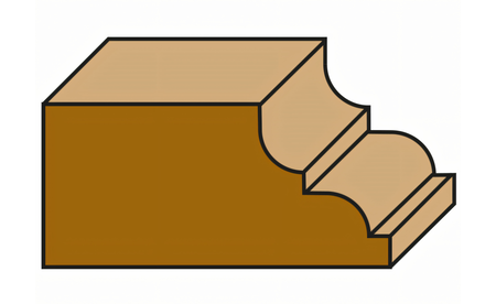 Doppelradien Karnisprofilfräser D 35 mm - sautershop