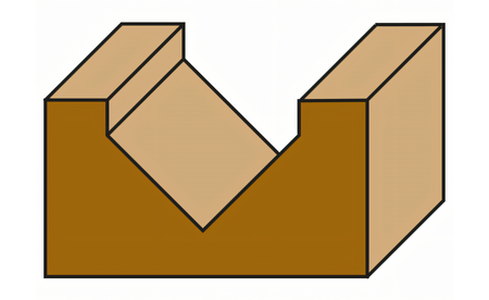 V-Nutfräser E 90°, D 38,1 mm - sautershop