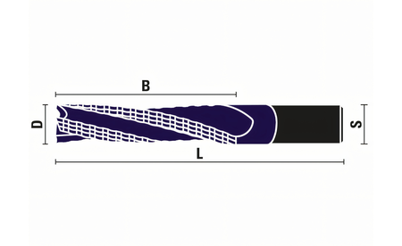 DIA® PERFORMANCE Schruppfräser D 8 mm, B 30 mm - sautershop