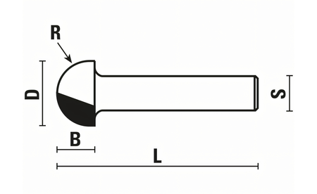 Hohlkehlfräser D 4,8 mm - sautershop