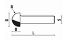 Hohlkehlfräser D 4,8 mm - sautershop