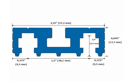 Universal Schienensystem 27"" & 45"""" - sautershop