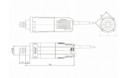 Fräsmotor Suhner UAK 30 RF / UK - sautershop