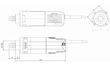 Fräsmotor Suhner UAK 30 RF - sautershop