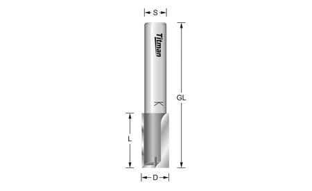 Nutfräser HW Z2 mit Grundschneide - sautershop