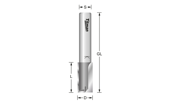 Nutfräser HW Z2 mit Grundschneide - sautershop