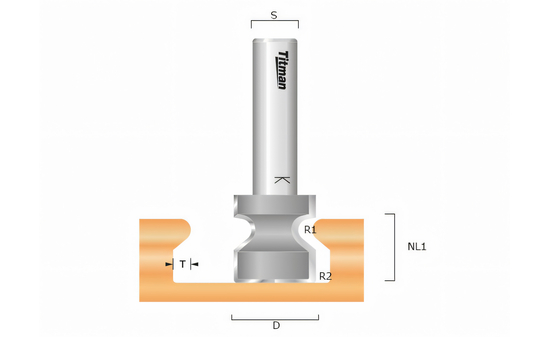 Griffmuldenfräser R 1 mm - sautershop