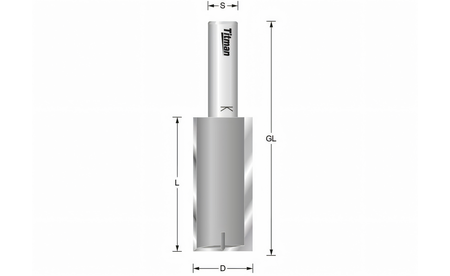 Nutfräser Z2 Ø4 mit Bohrschneide - sautershop