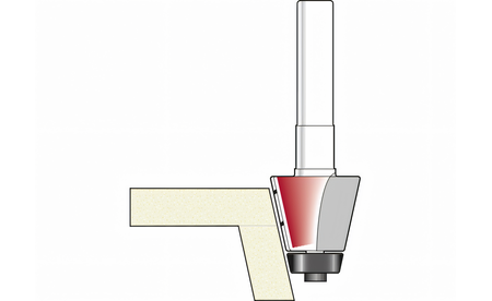 Fasefräser Corian mit Konischem KL Ø 25 mm 6° - sautershop