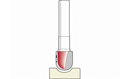 Hohlkehlfräser Corian Ø 10 mm R: 5 mm - sautershop