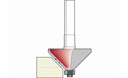 Fasefräser Corian Z2 A: 45° - sautershop