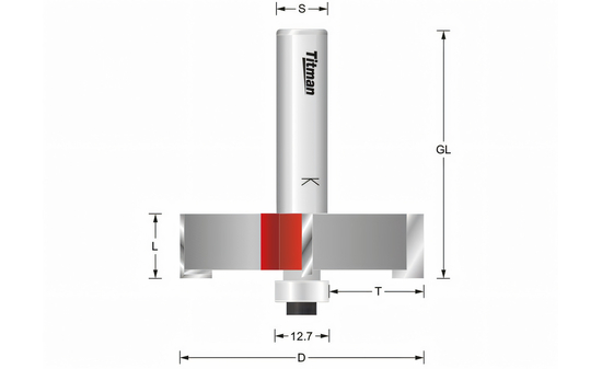 Falzfräser HW (HM) mit Kugellager Ø57 mm - sautershop