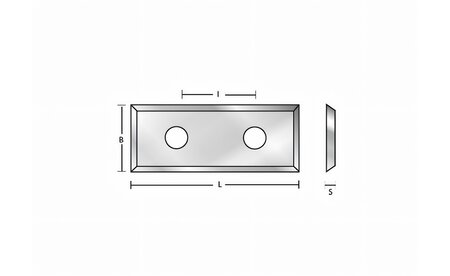 Wendeplatte 29.5 x 10 x 1.5 mm - sautershop