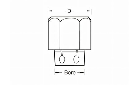 Spannzange 1/4"" (6,35mm) & Mutter"" - sautershop