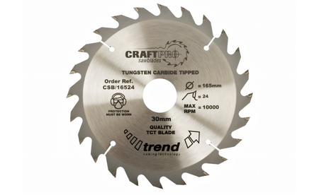 Kreissägeblatt HM 184 x 2,6/1,7 x 16 mm, Z=24 WZ - sautershop