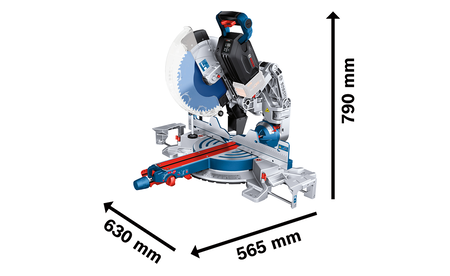 BOSCH GCM 18V-305 GDC Professional Akku-Kapp- und Gehrungssäge BITURBO B-0-601-B43-000 2