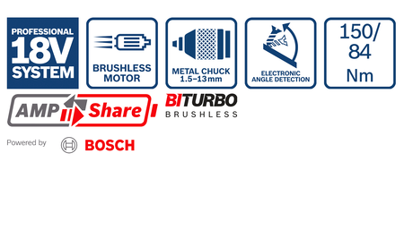 BOSCH GSB 18V-150 C Professional Akku-Schlagbohrschrauber B-0-601-9J5-105 2