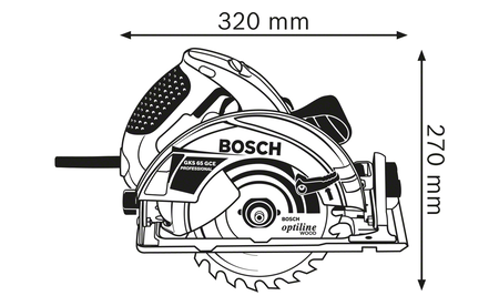 BOSCH GKS 65 GCE Professional Handkreissäge B-0-601-668-901 2