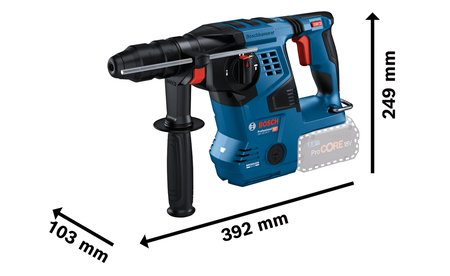 BOSCH GBH 18V-28 CF Professional Akku-Bohrhammer mit SDS plus B-0-611-921-002 1