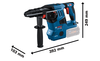 BOSCH GBH 18V-28 CF Professional Akku-Bohrhammer mit SDS plus B-0-611-921-002 1