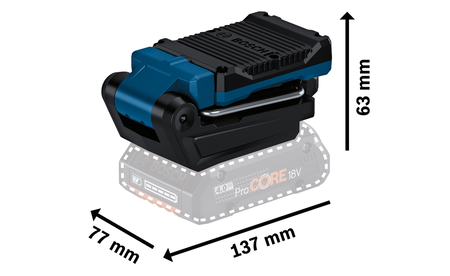 BOSCH GLI 18V-800 Professional Akku-Leuchte B-0-601-443-600 1