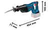 BOSCH GSA 18V-LI Professional Akku-Säbelsäge B-0-601-64J-007 1